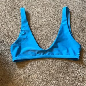 Blue bikini top